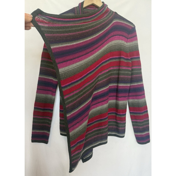 Ralph Lauren Womens Linen Knit Striped Open Cardigan Size S Western Preppy Aztec - Picture 6 of 14